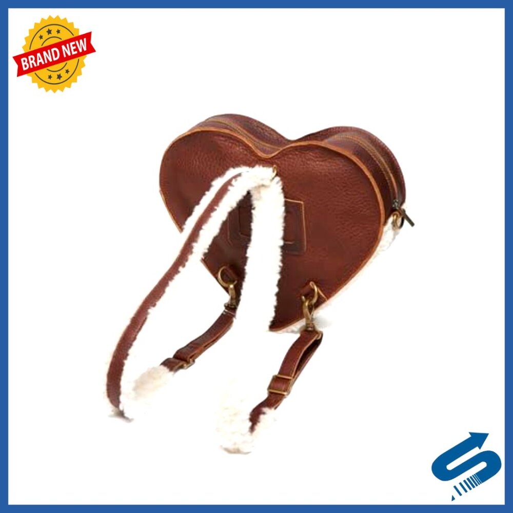 Transparent Heart Shaped Backpack Convertible Cro… - image 3